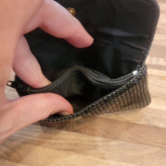 Small Black Metal Mesh Coin Purse/Wallet/Mini Bag - Picture 8 of 11